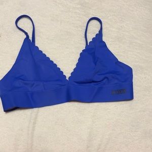 Blue “Pink” sports bra